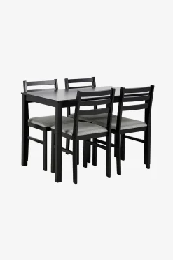 AC Design Furniture Alicante rektangulärt matbordsset med bord och 4 stolar, 110x70x74,5 cm