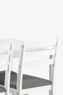 AC Design Furniture Alicante rektangulärt matbordsset med bord och 4 stolar, 110x70x74,5 cm