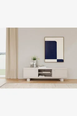 AC Design Furniture Magee Tv enhet, topp, ram, 2 dörrar, 3 hyllplan, 2 öppna fack, 160x40x50 cm