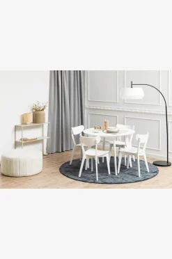 AC Design Furniture Roxby rund matbordsset med bord och 4 stolar, Ø105x76 cm
