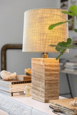 Alde & Lind Lampfot Zenith H34 Travertin