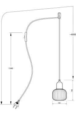 Aneta Lighting Fönsterpendel ELIN