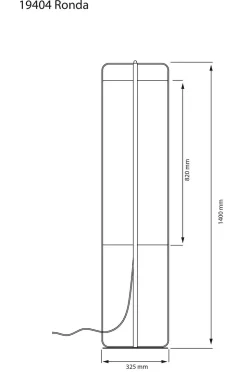 Aneta Lighting Golvlampa Ronda