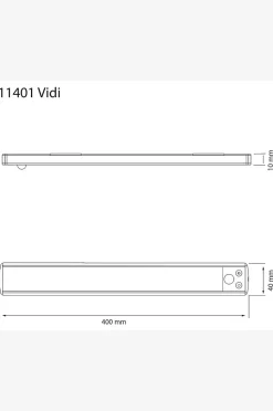 Aneta Lighting Skåplampa Vidi 40cm
