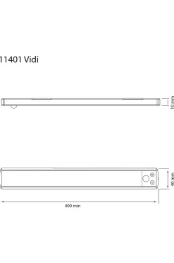 Aneta Lighting Skåplampa Vidi 40cm