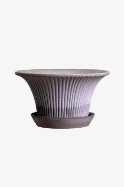 Bergs Potter Kruka med fat Daisy RAW, Ø 25 cm