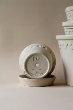 Bergs Potter Kruka med fat Københavner GLAZED, Ø 18 cm