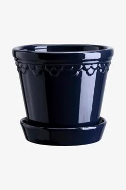 Bergs Potter Kruka med fat Københavner GLAZED, Ø 18 cm