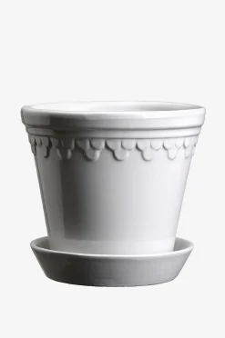 Bergs Potter Kruka med fat Københavner GLAZED, Ø 14 cm
