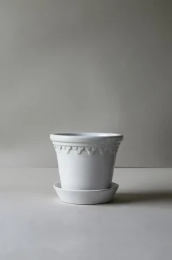 Bergs Potter Kruka med fat Københavner GLAZED, Ø 14 cm