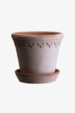 Bergs Potter Kruka med fat Københavner RAW, Ø 16 cm