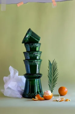 Bergs Potter Kruka med fat Københavner GLAZED, Ø 18 cm