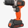 Black & Decker Borr-/skruvdragare med 18V Lithium-ion 1,5AH