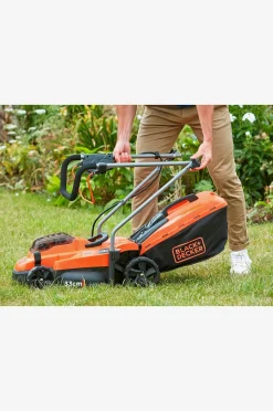 Black & Decker Gräsklippare 2x18V 2.5Ah 33 cm Batteri ingår