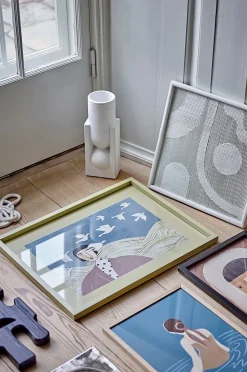 Bloomingville Flyvielle Illustration med ram