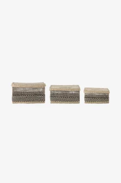 Bloomingville Korg Sabel. med lock set om 3