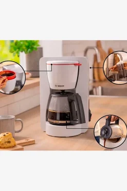 Bosch Kaffebryggare Tka2m111 Vit 1200watt Avtagbar Tank