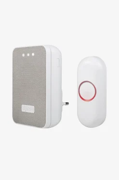 Byron Trådlös Dörrklocka Med Tygfront Plug-in 230v