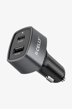 Celly Billaddare 1xusb-c PD 1xusb-a 65w