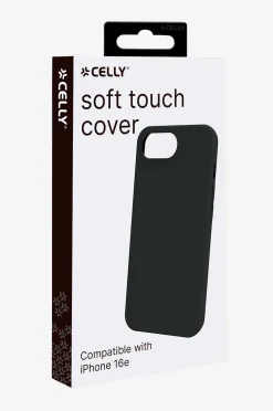 Celly Cromo Soft Rubber Case Iphone SE 4 Svart