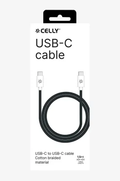 Celly Kabel USB-C – USB-C 60W 1,5 m