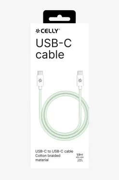 Celly Kabel USB-C – USB-C 60W 1,5 m