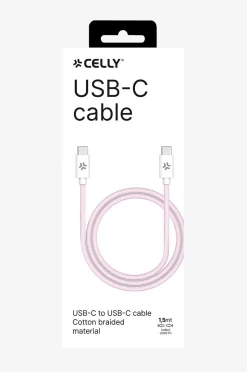 Celly Kabel USB-C – USB-C 60W 1,5 m