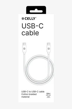 Celly Kabel USB-C – USB-C 60W 1,5 m