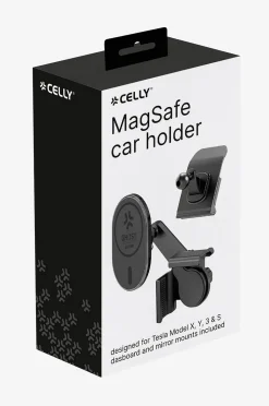 Celly MagSafe-bilhållare för Tesla Model X, Y, 3, S Skärm + instrumentbräda