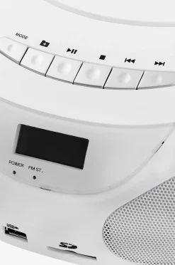 Champion Nordic Boombox CD/Radio/MP3/USB White ABB200W