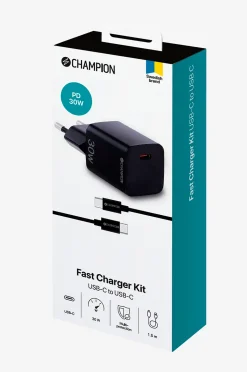 Champion Nordic Laddare 30 W + USB-C-kabel