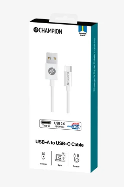 Champion Nordic USB-A till USB-C-kabel 1 m
