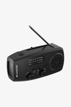 Champion Nordic Vevradio med ficklampa och solceller