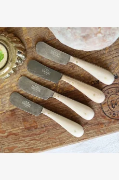 Culinary Concepts London Blonde Oak Set med fyra smörknivar / bredare