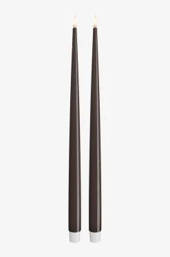 DeluxeHomeart LED Taper Candle Shiny 2,2x38 cm 2 st