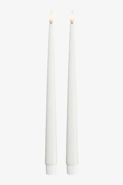 DeluxeHomeart LED Taper Candle Shiny 2,2x28 cm 2 st