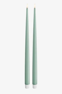 DeluxeHomeart LED Taper Candle Shiny 2,2x38 cm 2 st