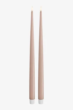 DeluxeHomeart LED Taper Candle Shiny 2,2x38 cm 2 st