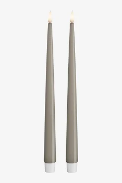 DeluxeHomeart LED Taper Candle Shiny 2,2x28 cm 2 st