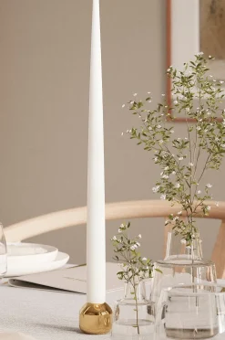 DeluxeHomeart LED Taper Candle Shiny 2,2x38 cm 2 st
