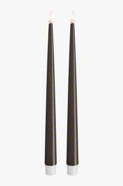 DeluxeHomeart LED Taper Candle Shiny 2,2x28 cm 2 st