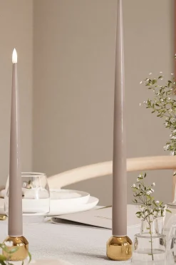 DeluxeHomeart LED Taper Candle Shiny 2,2x28 cm 2 st