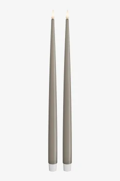 DeluxeHomeart LED Taper Candle Shiny 2,2x38 cm 2 st