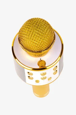 Denver Bluetooth Karaoke Mikrofon Med Inbyggd Högtalare Guld