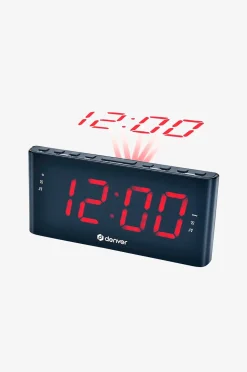 Denver Klockradio med projektion och två alarm