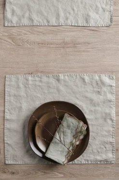 Ellos Home Bordstablett Malva 2-pack i 100% lin