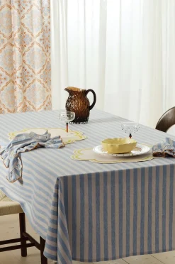 Ellos Home Duk Elly Classic Stripe i återvunnet halvlinne