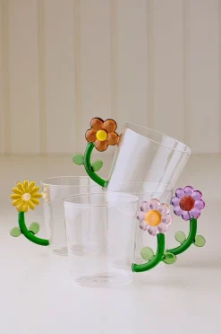 Ellos Home Glasmugg Daisy 4-pack