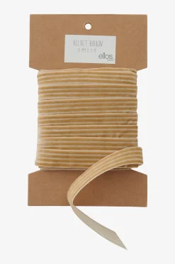 Ellos Home Presentband Velvety Stripe i sammet, 10 m