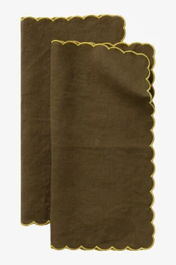 Ellos Home Servetter Malva Scallop 40x40 cm 2-pack